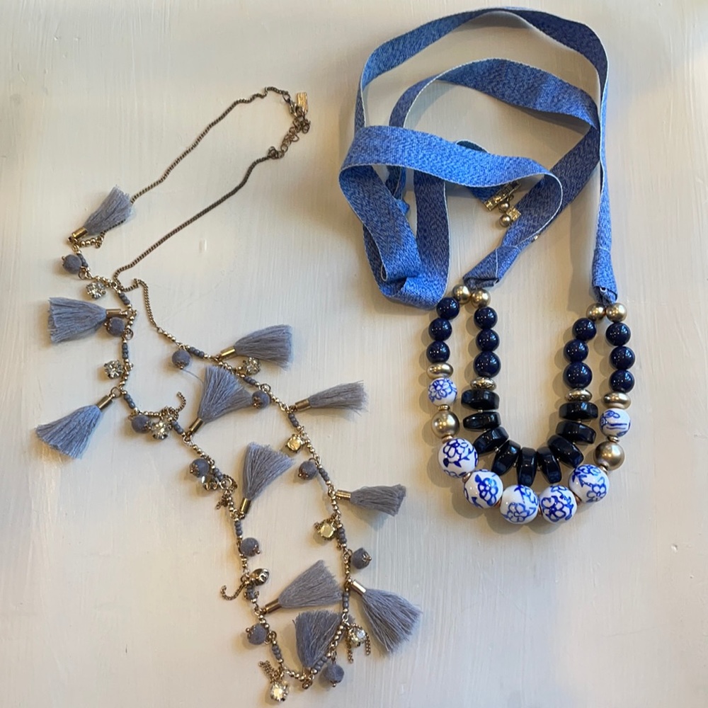 Two Costume Jewelry Necklaces.